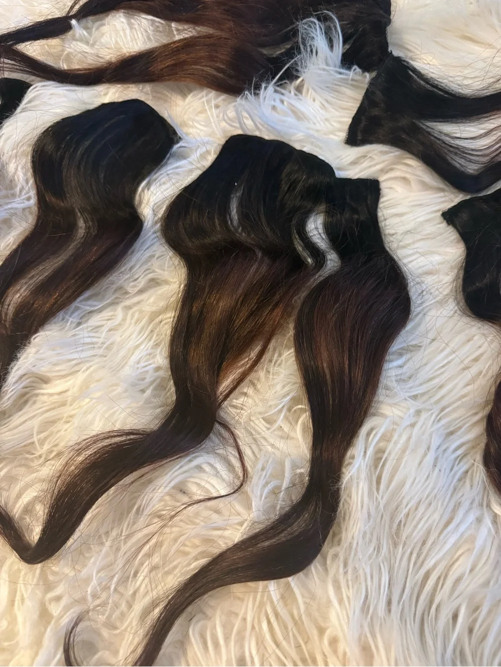 Dark Brown Clip-In Hair Extensions - Natural Wave